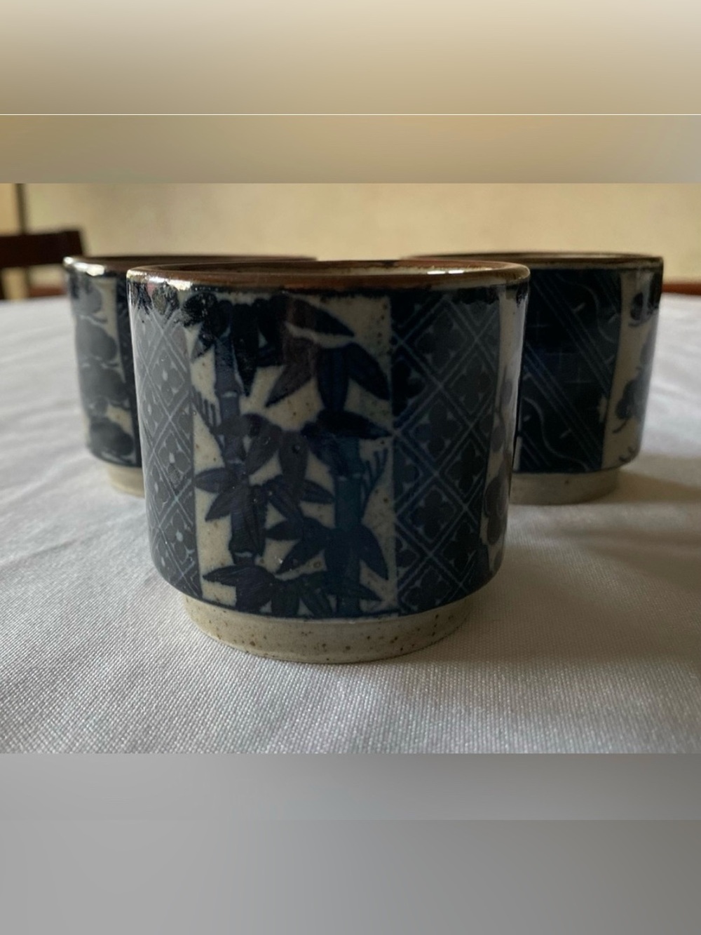 Japanese Tea Cups Set of 3